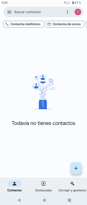 Seleccione Corregir y gestionar