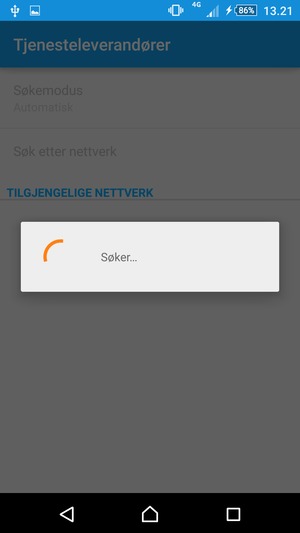 Vent til søket til ferdig