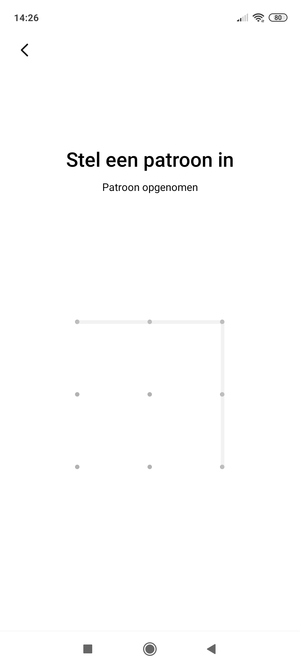 Teken een ontgrendelingspatroon