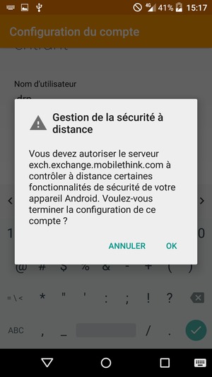 Sélectionnez OK