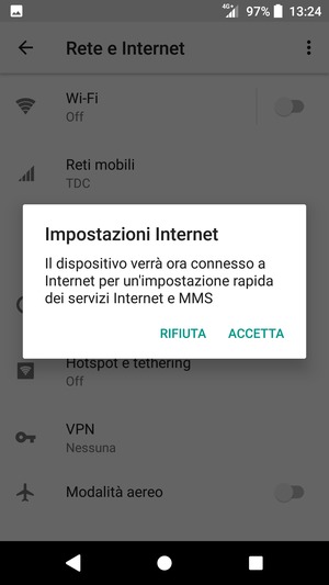 Seleziona ACCETTA