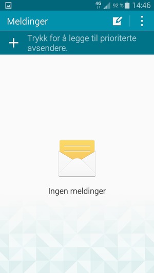 Velg menyknappen