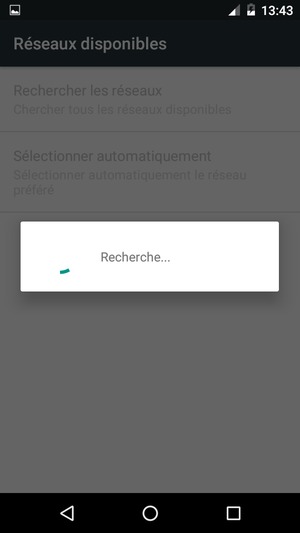 Veuillez attendre la fin de la recherche