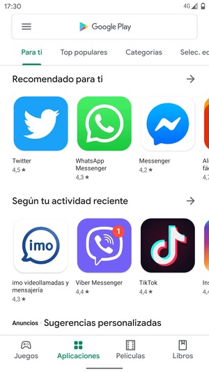 Seleccione la barra de Búsqueda