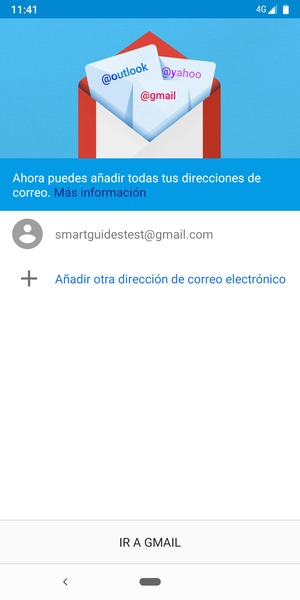 Seleccione IR A GMAIL