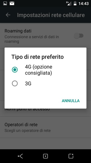 Seleziona la tua opzione preferita