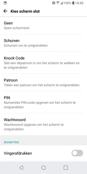 Selecteer Patroon