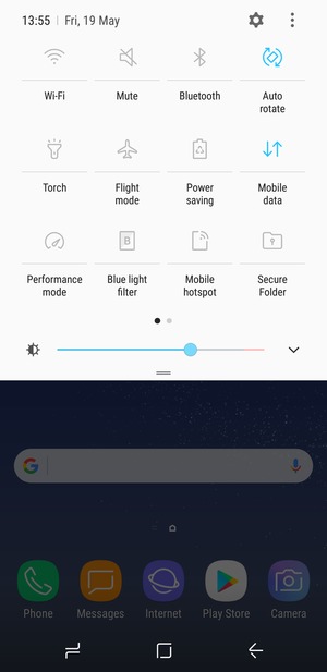 Select Mute to change to sound mode again