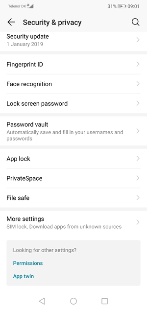 Select More settings