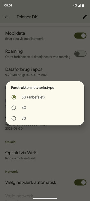 Vælg din foretrukne mulighed