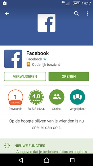 Selecteer OPENEN