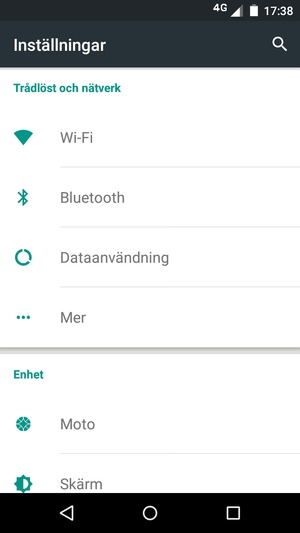 Välj Mer