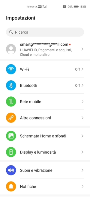 Seleziona Huawei  ID