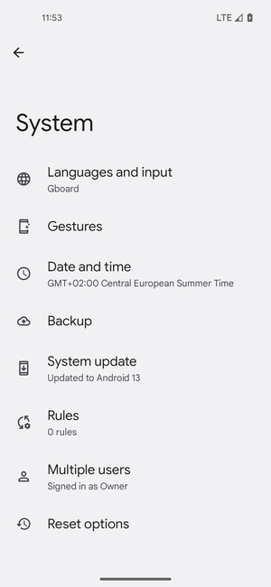 Select System update