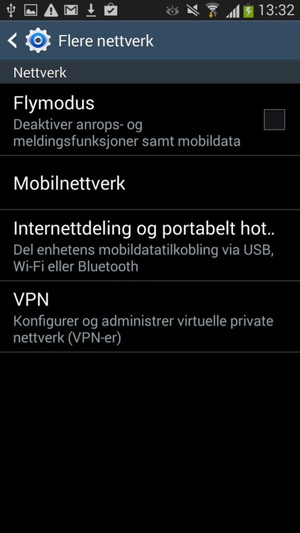 Velg Mobilnettverk
