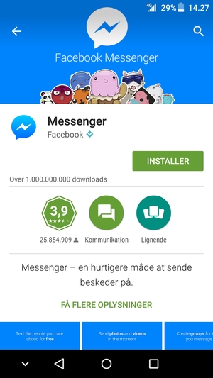 Vælg INSTALLER