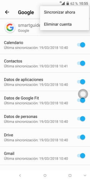 Seleccione Sincronizar ahora