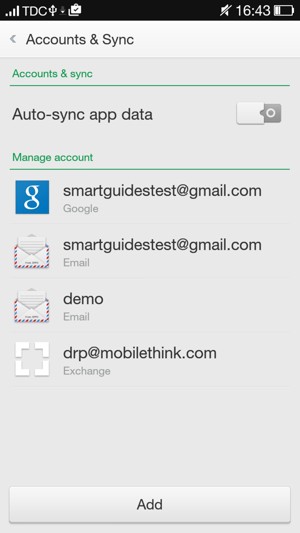 Select your Google account