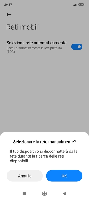 Seleziona OK