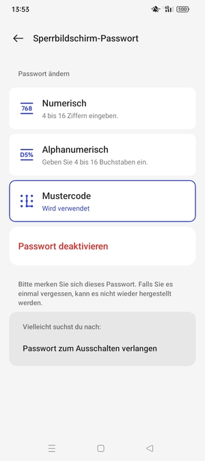 Ihr Handy ist jetzt mit einer Bildschirmsperre gesichert