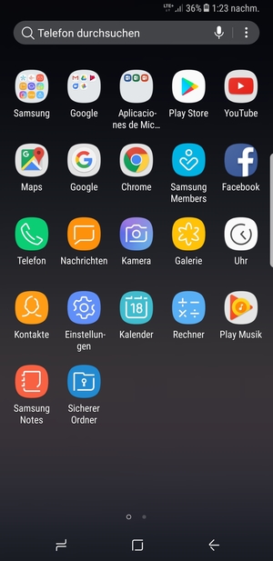 Wählen Sie Einstellungen