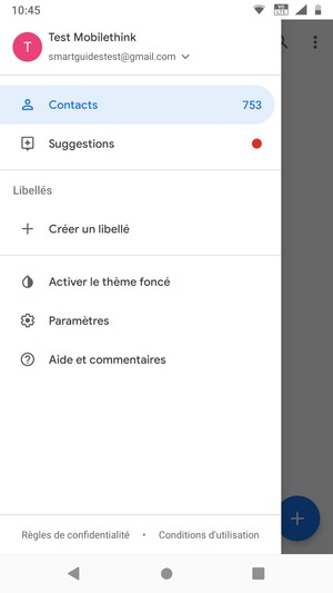 Sélectionnez Paramètres