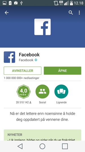 Velg ÅPNE
