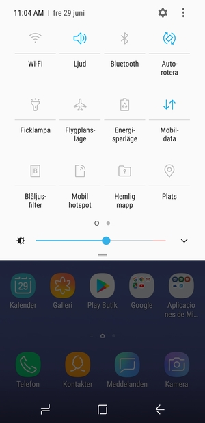 Välj Energiesparläge