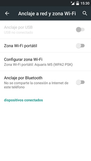 Seleccione Configurar zona Wi-Fi 