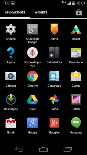 Desplácese y seleccione Correo