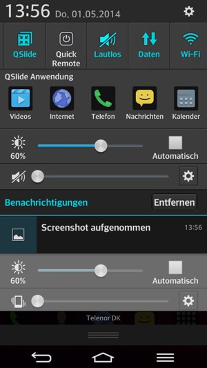 Wählen Sie  Lautlos, um wieder in den Ton-Modus zu wechseln