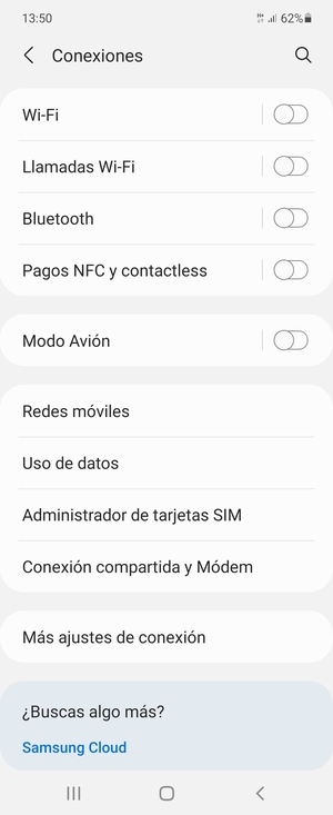 Seleccione Redes móviles