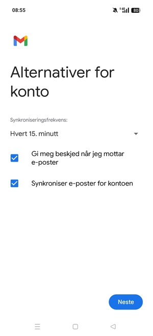 Velg Neste