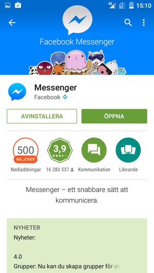Välj ÖPPNA