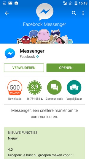Selecteer OPENEN