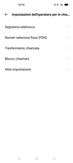 Seleziona Segreteria telefonica