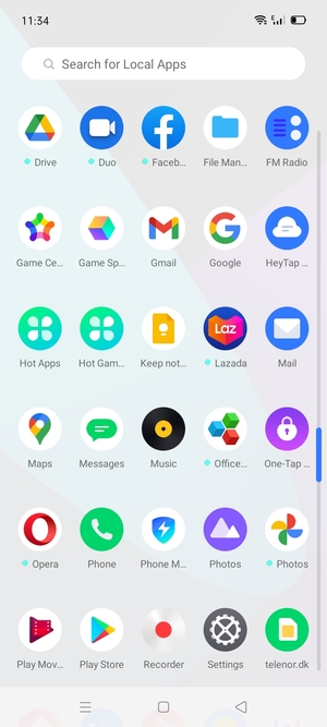 Scroll to and select Settings