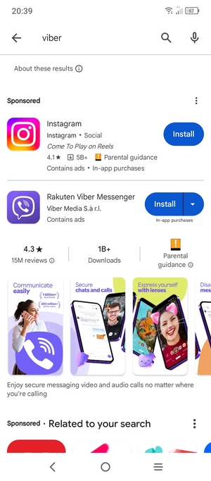 Select the app