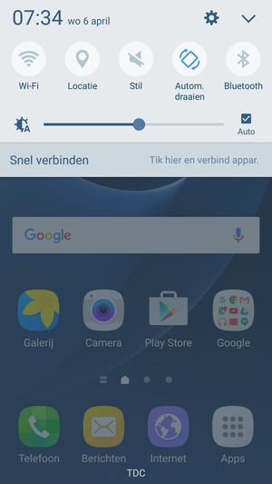 Selecteer Stil om weer naar geluid-modus te gaan