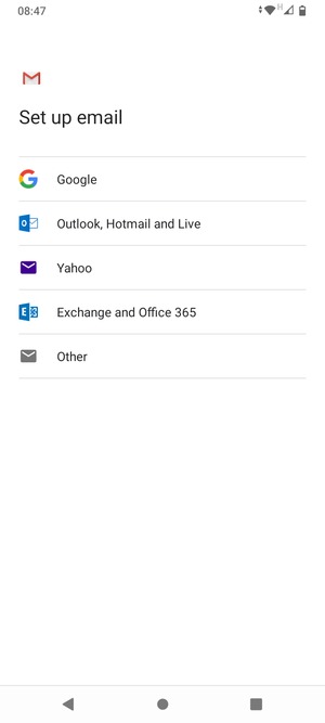 Select Exchange and Office 365