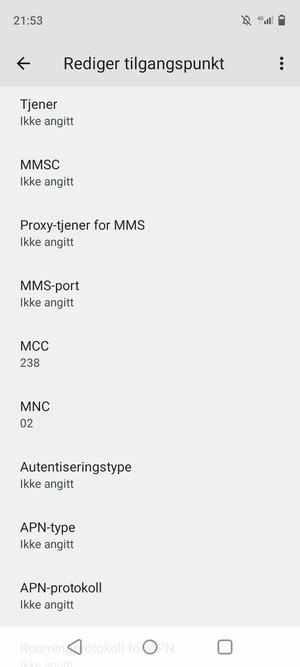 Bla ned og skriv inn MMS-informasjon