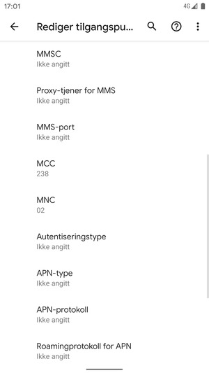 Bla ned og skriv inn MMS-informasjon
