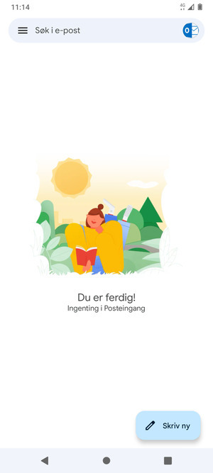Gmail er klar til bruk