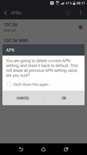 Select OK