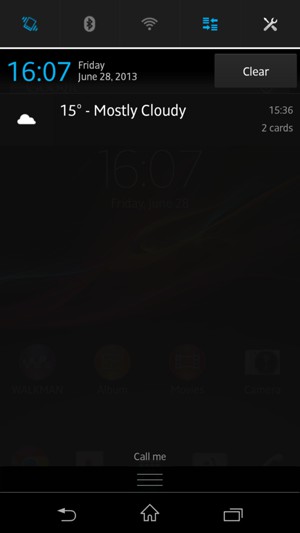 Select Vibrate to change to mute mode