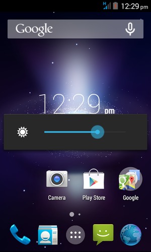 Adjust brightness to the required level