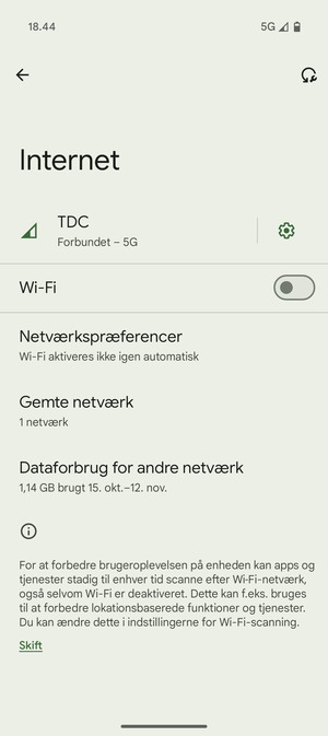 Aktiver Wi-Fi