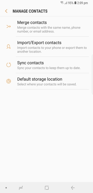 Select Import/Export contacts