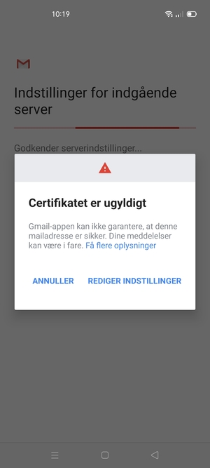Vælg REDIGER INDSTILLINGER