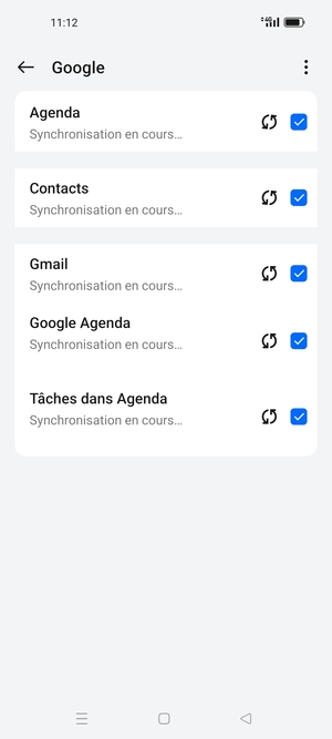 Vos informations seront synchronisées